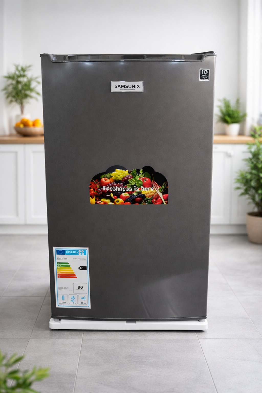 110L Refrigerator - Premium Silver